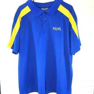 Palms Las Vegas Mens XL Polo Golf Shirt Knit Embroidered Short Sleeve